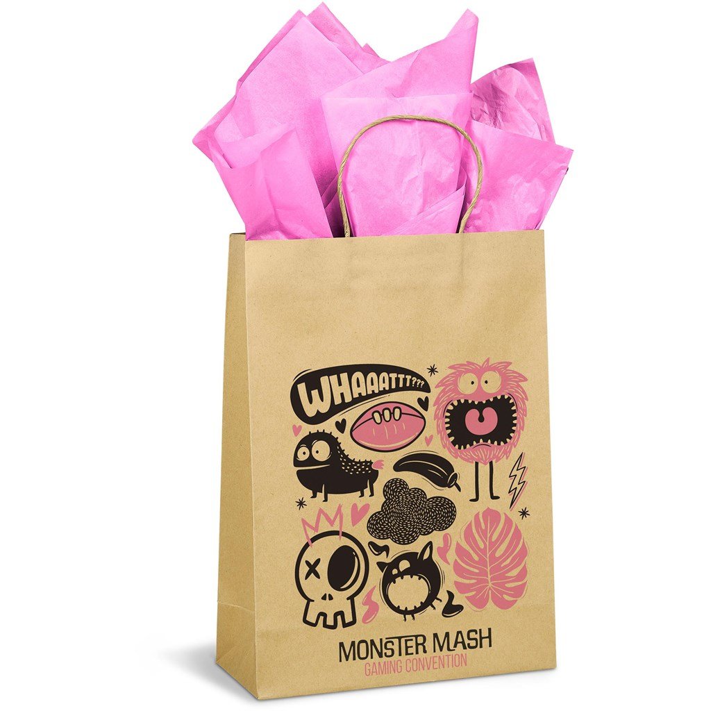 Custom Ecological Maxi Gift Bag 150gsm Natural / NT - Bags