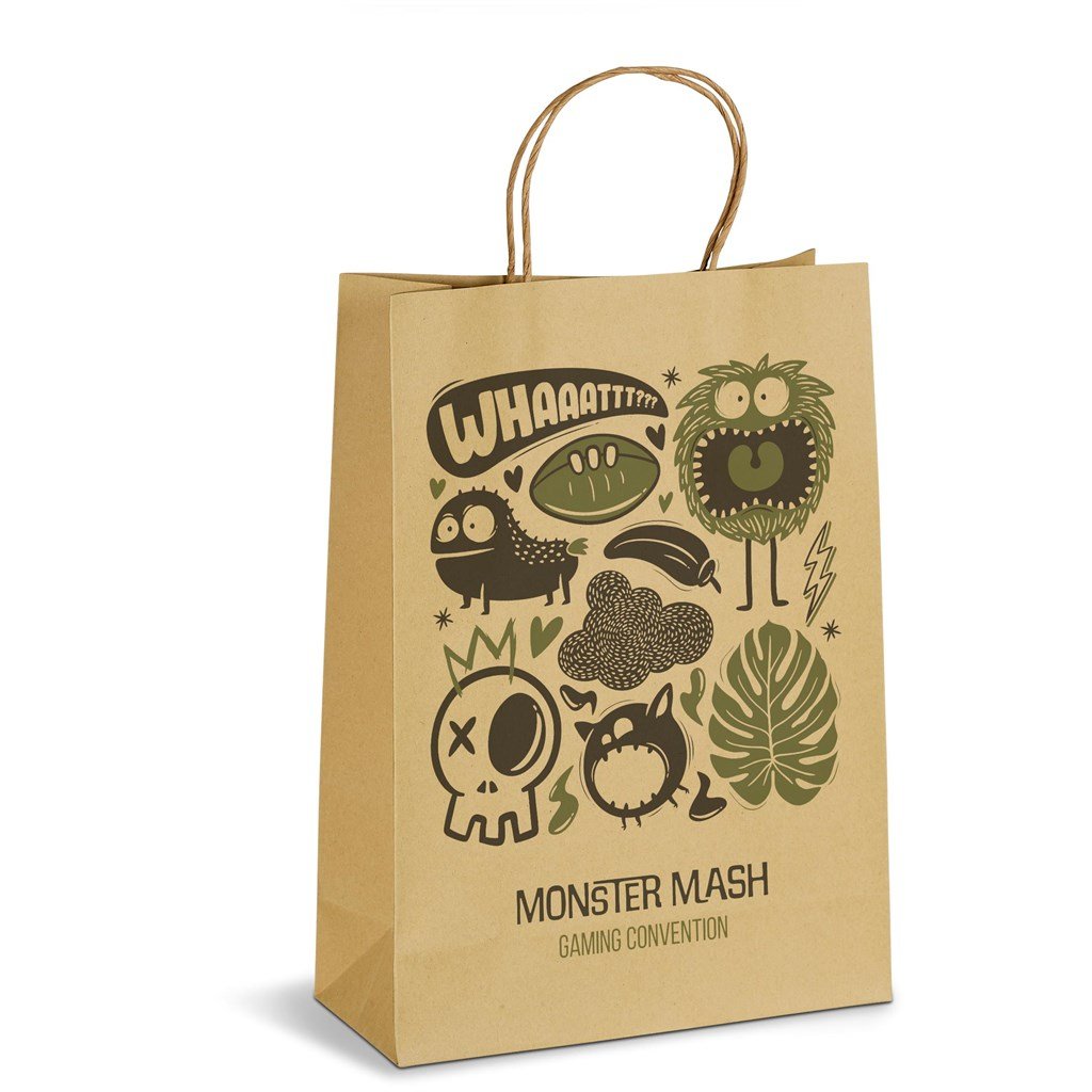 Custom Ecological Maxi Gift Bag 150gsm Natural / NT - Bags