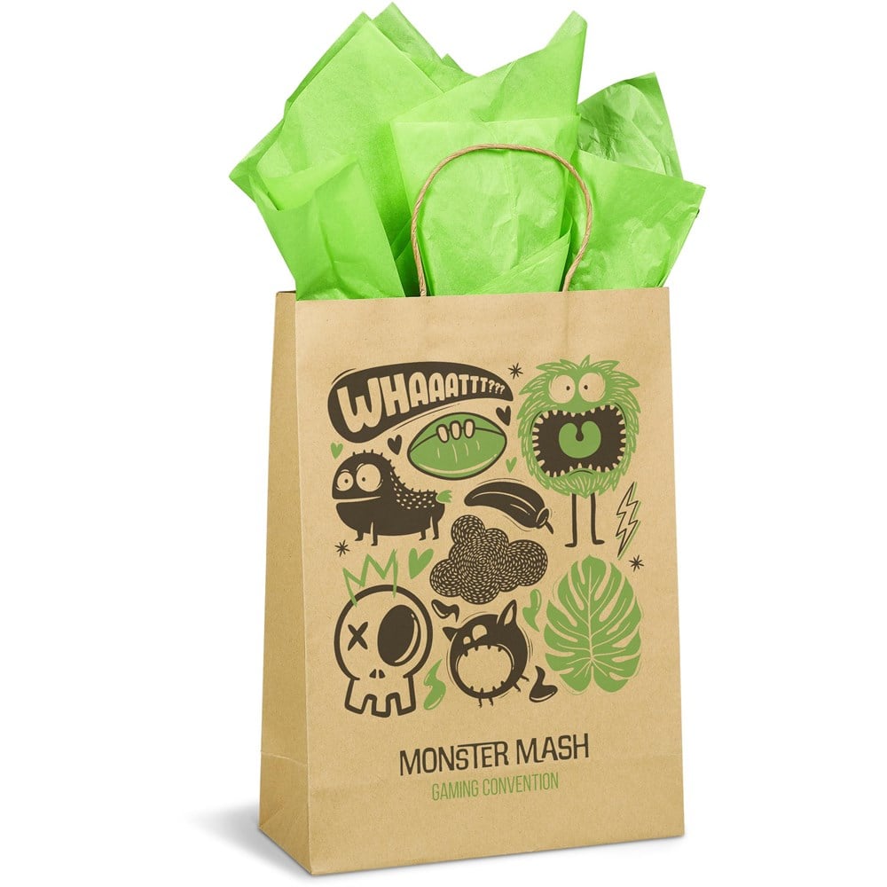 Custom Ecological Maxi Gift Bag 150gsm Natural / NT - Bags