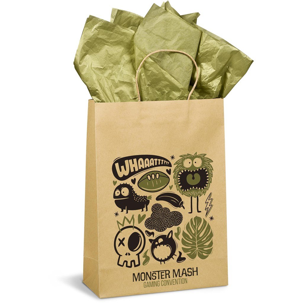 Custom Ecological Maxi Gift Bag 150gsm Natural / NT - Bags