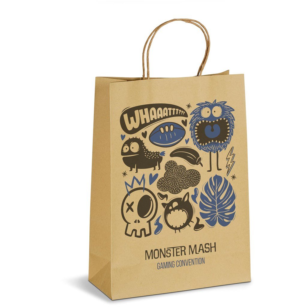 Custom Ecological Maxi Gift Bag 150gsm Natural / NT - Bags