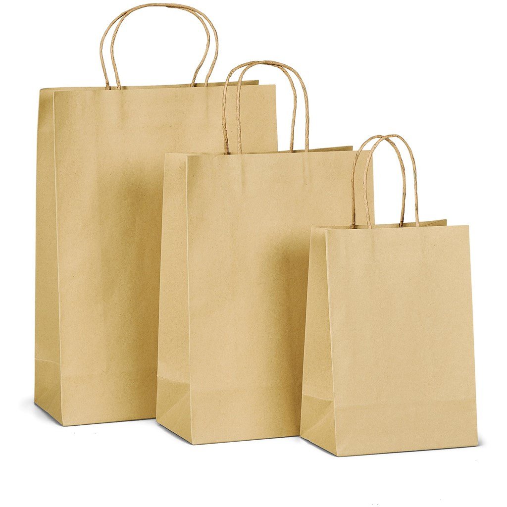 Custom Ecological Maxi Gift Bag 150gsm Natural / NT - Bags