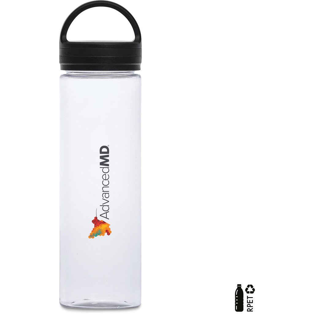 Fierro Recycled PET Water Bottle – 750ml BLACK - Bottles,Recycled Products,Recycled Drinkware,Drinkware