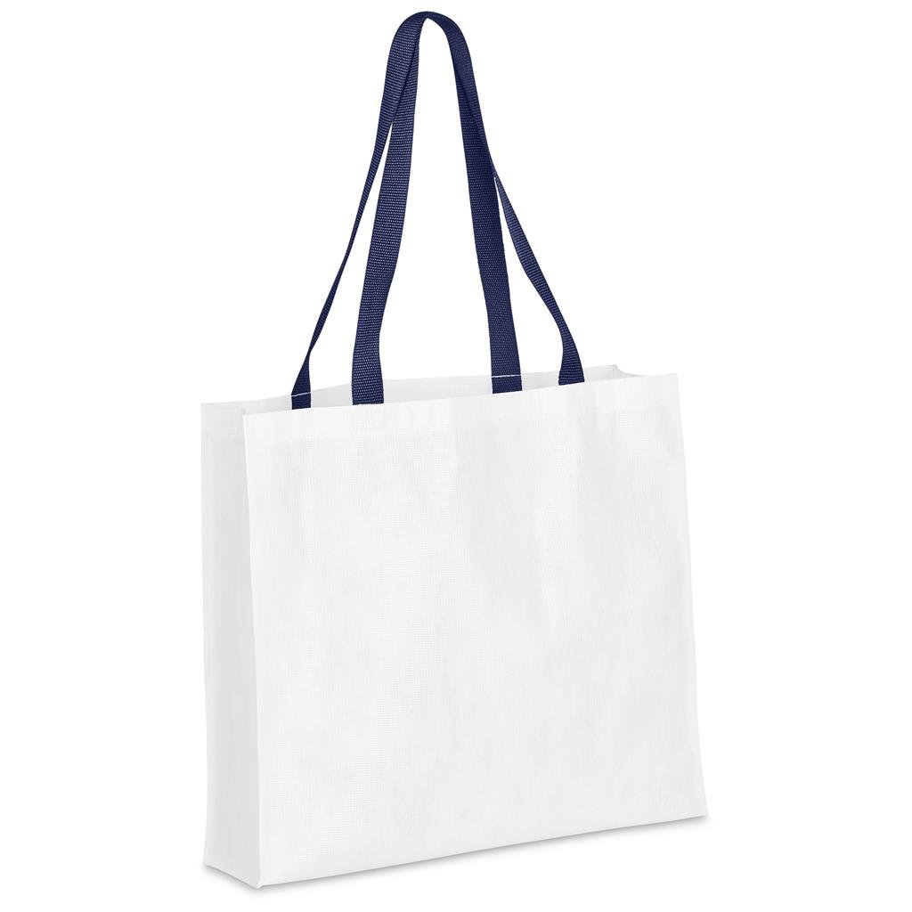 Custom Footloose Recycled PET Stitch-Bond Shopper NAVY - and Tote Bags,Custom Bags