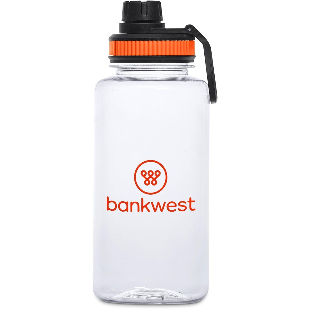 Franco Recycled PET Water Bottle – 1Litre ORANGE - Bottles,Recycled Products,Recycled Drinkware,Drinkware