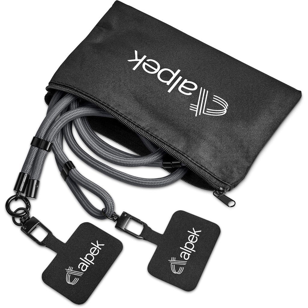 Fusion Crossbody & Wrist Phone Strap Set in Pouch GREY - Lanyards,Lanyards