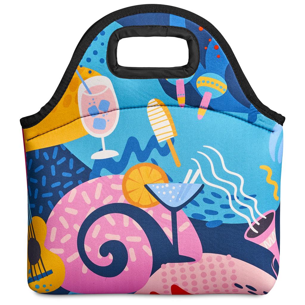 Custom Hobie Neoprene Lunch Cooler with Cut Out Handle BLACK - Coolers and Lunchware,Custom Lunchware