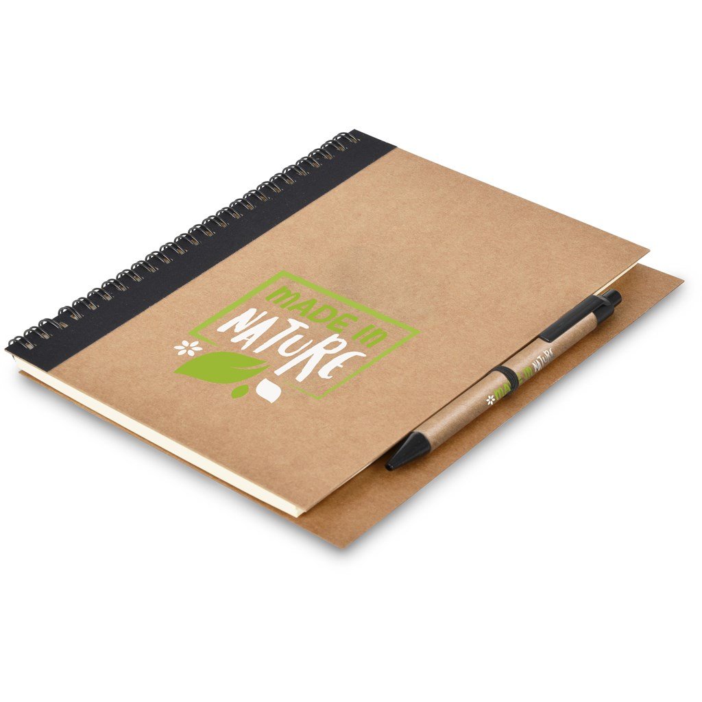 Kalahari A5 Ecological Hard Cover Notebook & Pen - Notebooks Notepads