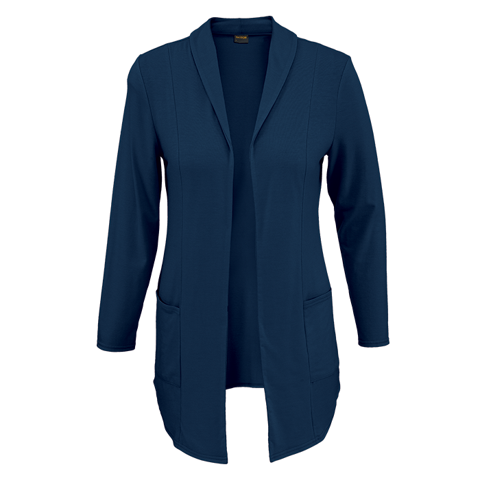 Ladies Long Jersey Jacket Navy / XL / Last Buy - Knitwear