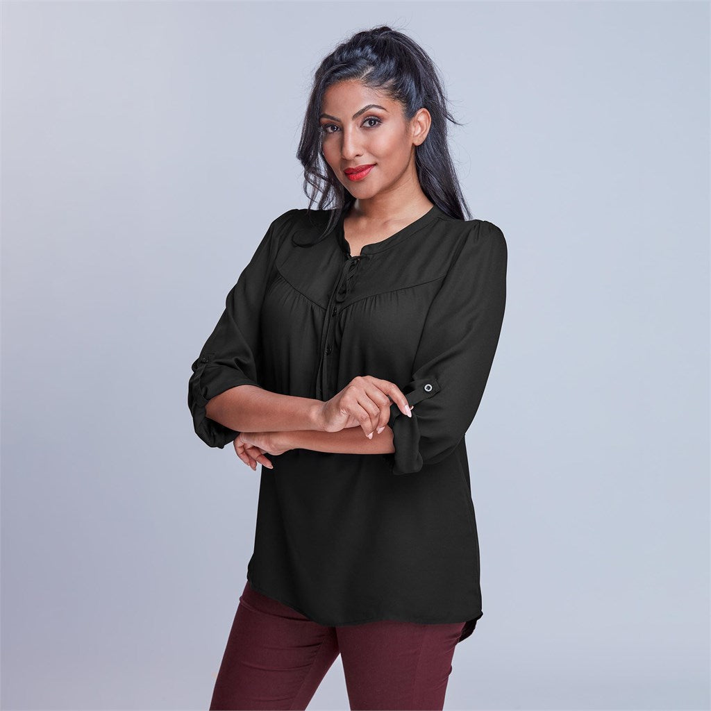 Ladies Long Sleeve Candice Blouse - Lounge Shirts