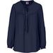 Ladies Long Sleeve Candice Blouse S / NAVY - Lounge Shirts