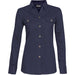 Ladies Long Sleeve Oryx Bush Shirt - White Only-