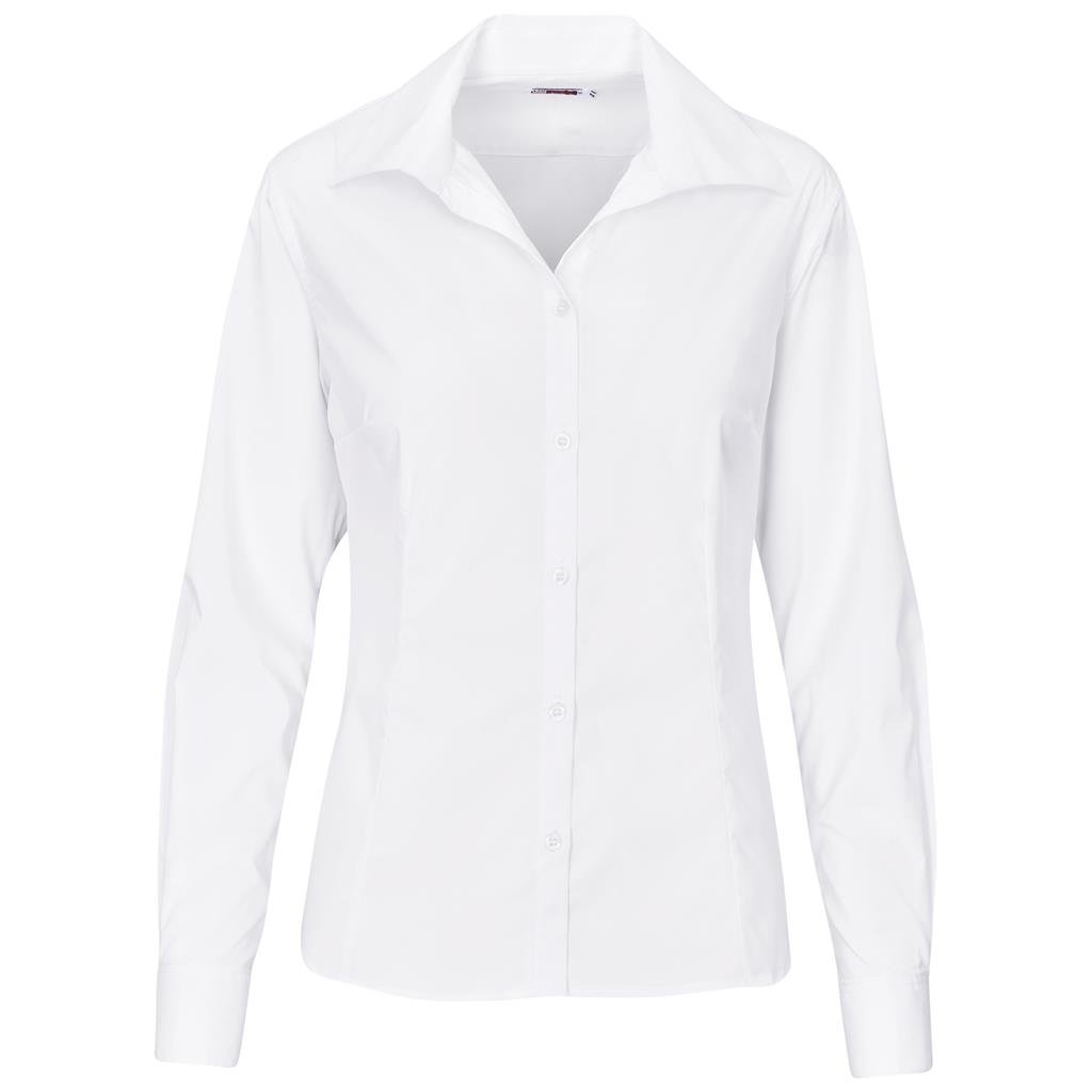 Ladies Long Sleeve Sheffield Stretch Shirt S / WHITE - Lounge Shirts,New Clothing 2025