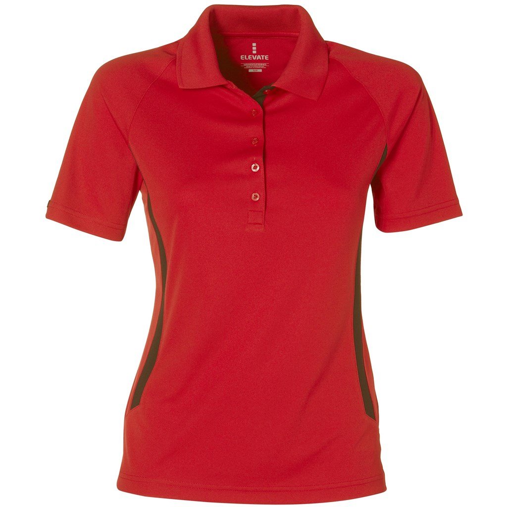 Ladies Mitica Golf Shirt - White 3XL / Red / R