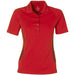 Ladies Mitica Golf Shirt - White 3XL / Red / R
