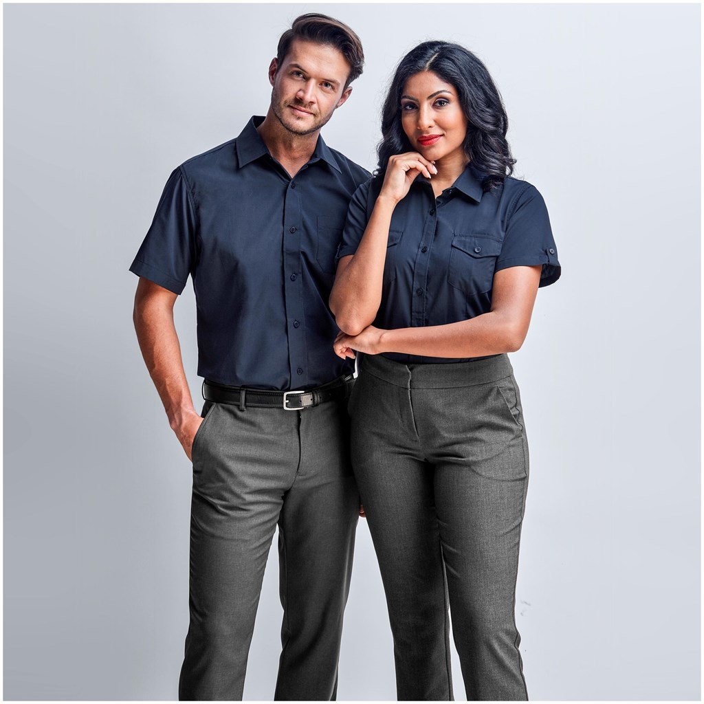 Ladies Short Sleeve Kensington Shirt - Red