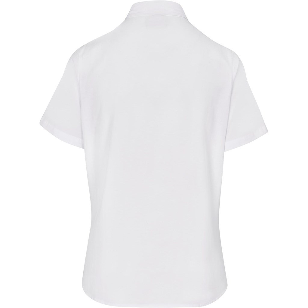 Ladies Short Sleeve Oxford Shirt - Lounge Shirts