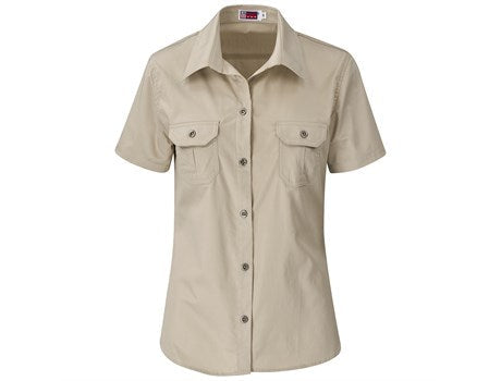 Ladies Short Sleeve Wildstone Shirt-Shirts & Tops