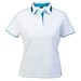 Ladies Vital Golf Shirt White/Blue/Black / XS / Regular - Shirts