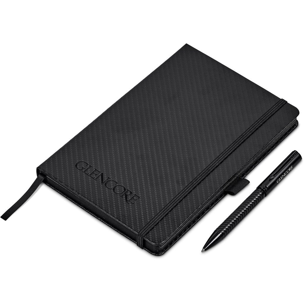 Lagarna Notebook & Pen Set BLACK - Sets,Alex Varga Premium Gift Sets,Notebook Sets