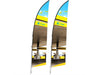 Legend 2m Sublimated Arcfin Single-Sided Flying Banner (Set Of 2)-Banners