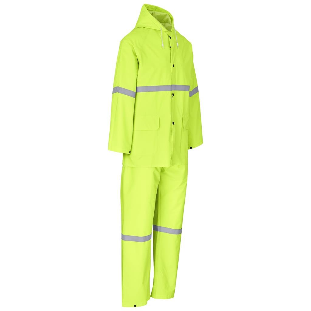 Light Duty Tornado Hi-Viz Reflective Rubberised Rainsuit - Yellow - Rainwear