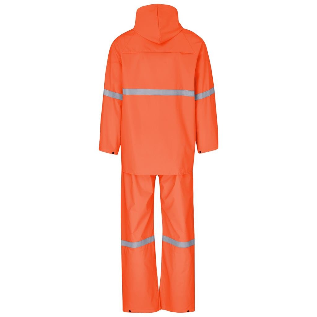 Light Duty Tornado Hi-Viz Reflective Rubberised Rainsuit - Orange - Rainwear