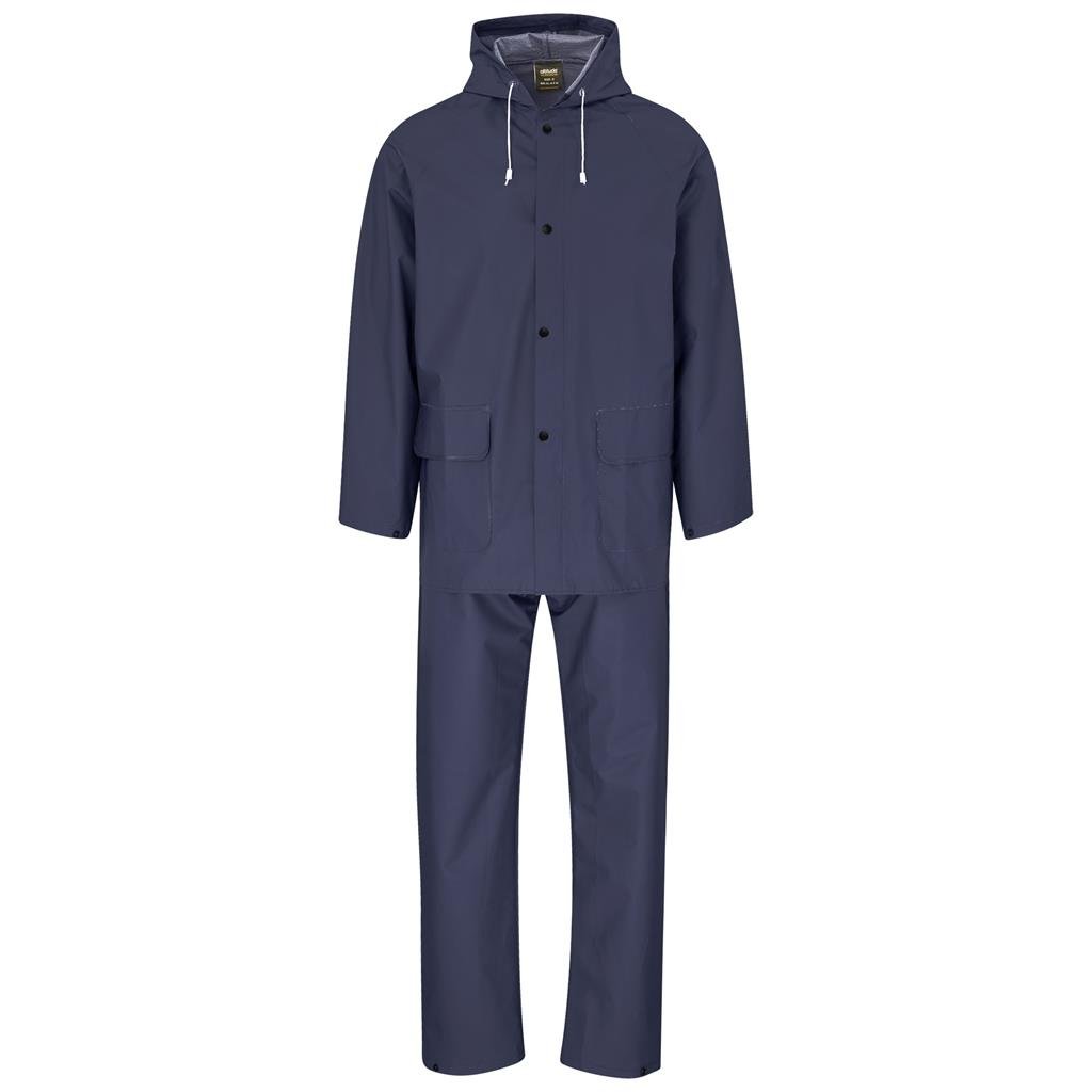 Light Hurricane Rubberised Polyester/PVC Rainsuit - Navy S / NAVY - Rainwear