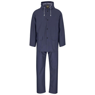 Light Hurricane Rubberised Polyester/PVC Rainsuit - Navy S / NAVY - Rainwear