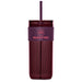 Mayfair Plastic Tumbler & Straw – 650ml MAROON - Drinkware,Travel Mugs and Tumblers,Drinkware