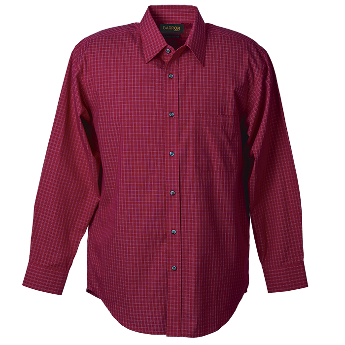 Mens Pioneer Check Lounge Long Sleeve Red / SML / Last Buy - Shirts-Corporate