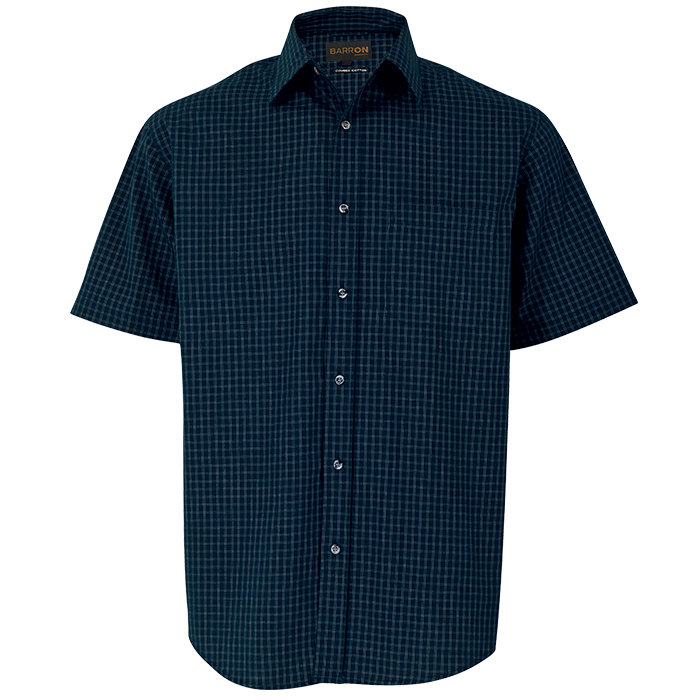 Mens Pioneer Check Lounge Short Sleeve - Shirts-Corporate