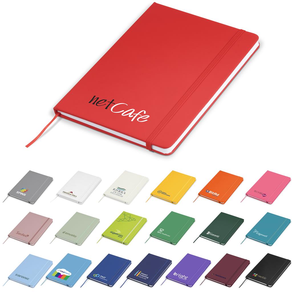 Omega A5 Hard Cover Notebook - Notebooks & Notepads