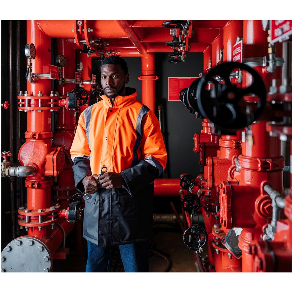 Padded Two-Tone High Visibility Reflective Jacket