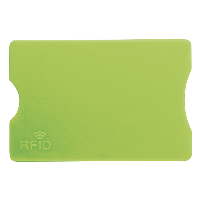 Plastic Card Holder with RFID Protection Light Green / STD / Regular - Novelties