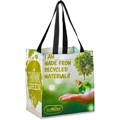 Pre-Production Sample Custom Gateway Recycled PET Stitch-Bond Shopper - and Tote Bags