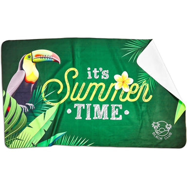 Pre-Production Sample Custom Hula Beach Towel -Single Sided Branding SOLID WHITE - and Outdoor
