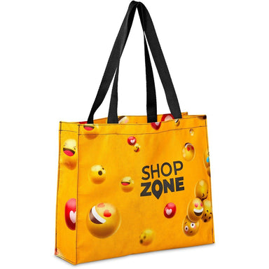 Pre-Production Sample Custom Menlyn Recycled PET Stitch-Bond Shopper - and Tote Bags