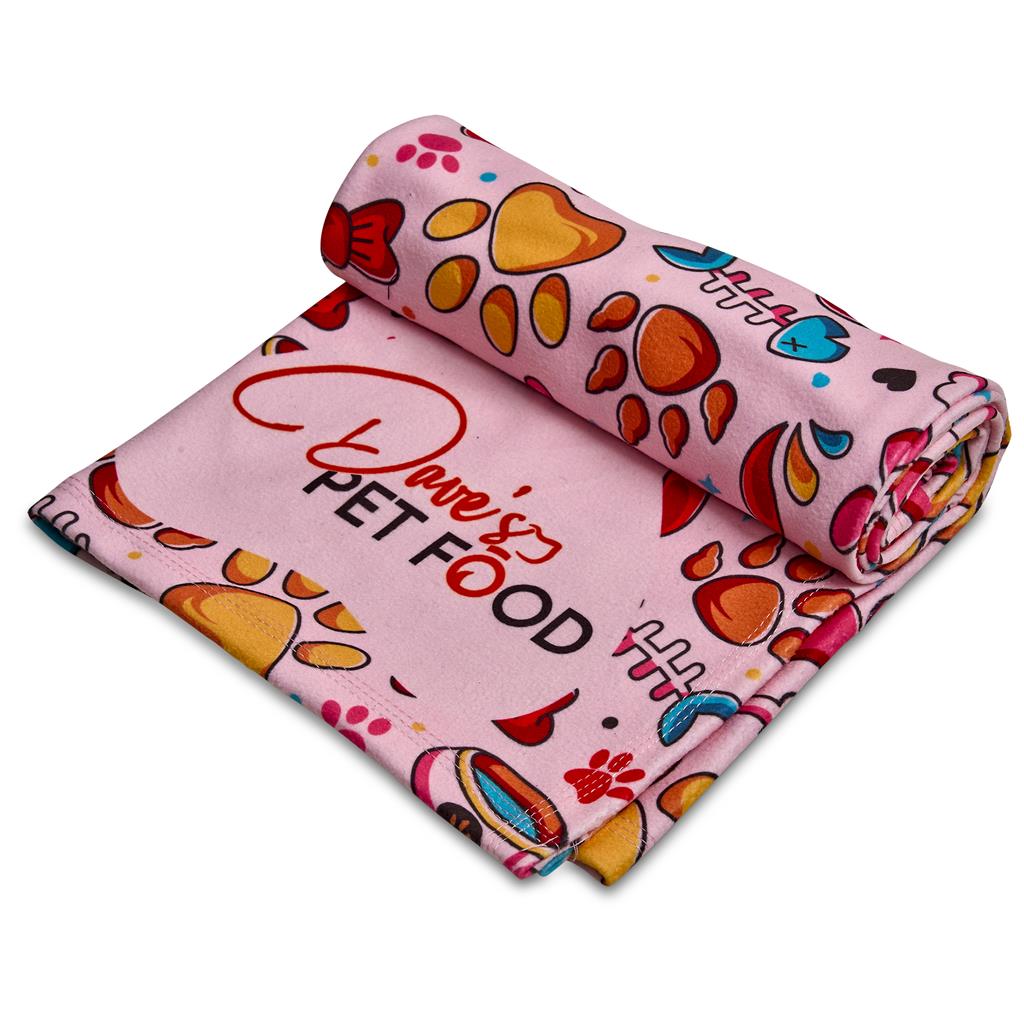 Pre-Production Sample Custom Nala Polyester Pet Blanket SOLID WHITE - Accessories