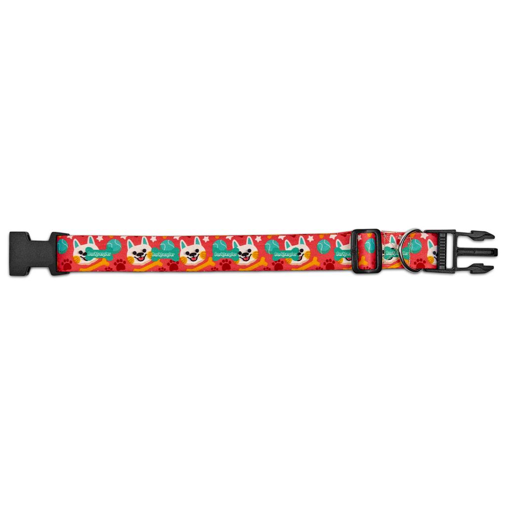 Pre-Production Sample Custom Rambo Polyester Dog Collar BLACK - Pet Accessories