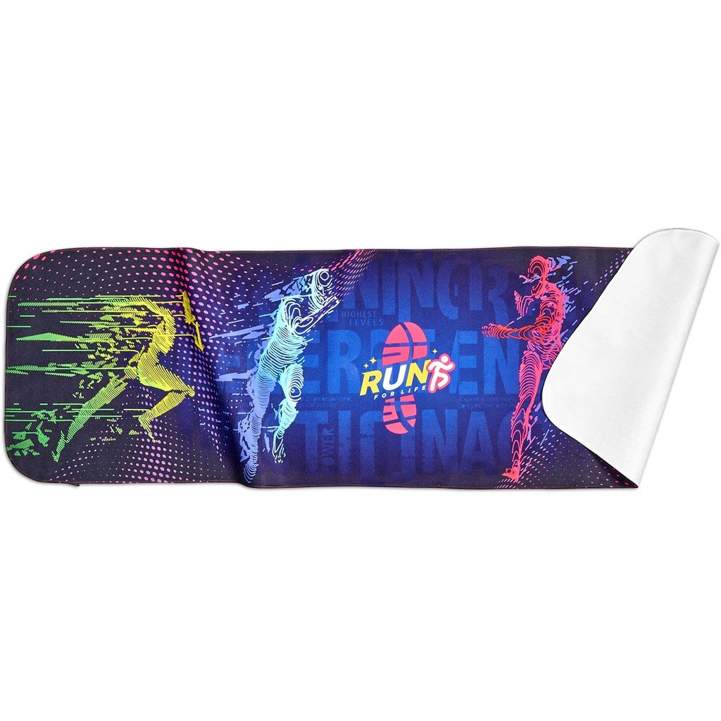Pre-Production Sample Custom Relay Sports Towel - Single Sided SOLID WHITE - School Accessories,Custom and Fitness