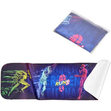 Pre-Production Sample Custom Relay Sports Towel - Single Sided SOLID WHITE - School Accessories,Custom and Fitness