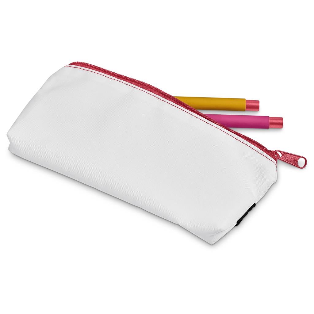 Pre-Production Sample Custom Scribbler Polyester Large Pencil Case To Fit An A5 Notebook - Stationery
