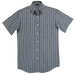 President Stripe Lounge Short Sleeve  Charcoal/White 