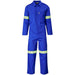 Safety Polycotton Boiler Suit - Reflective Arms Legs & Back - Yellow Tape