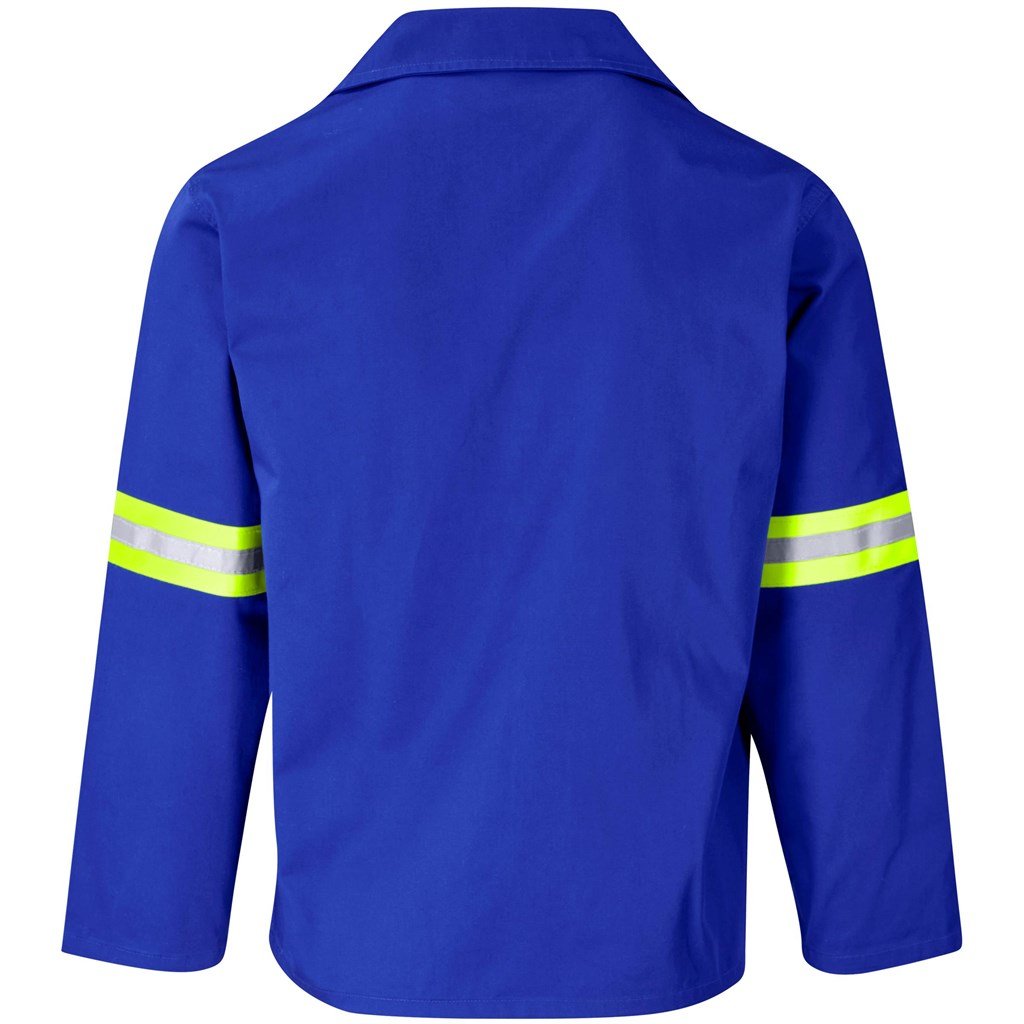 Site Premium Polycotton Jacket - Reflective Arms - Yellow Tape