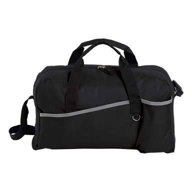 Sports Bag with Grey Trim Black / STD / Regular - Bags
