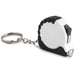Surveyor Tape Measure Keyholder - 1 Metre Solid White / SW - Keychains