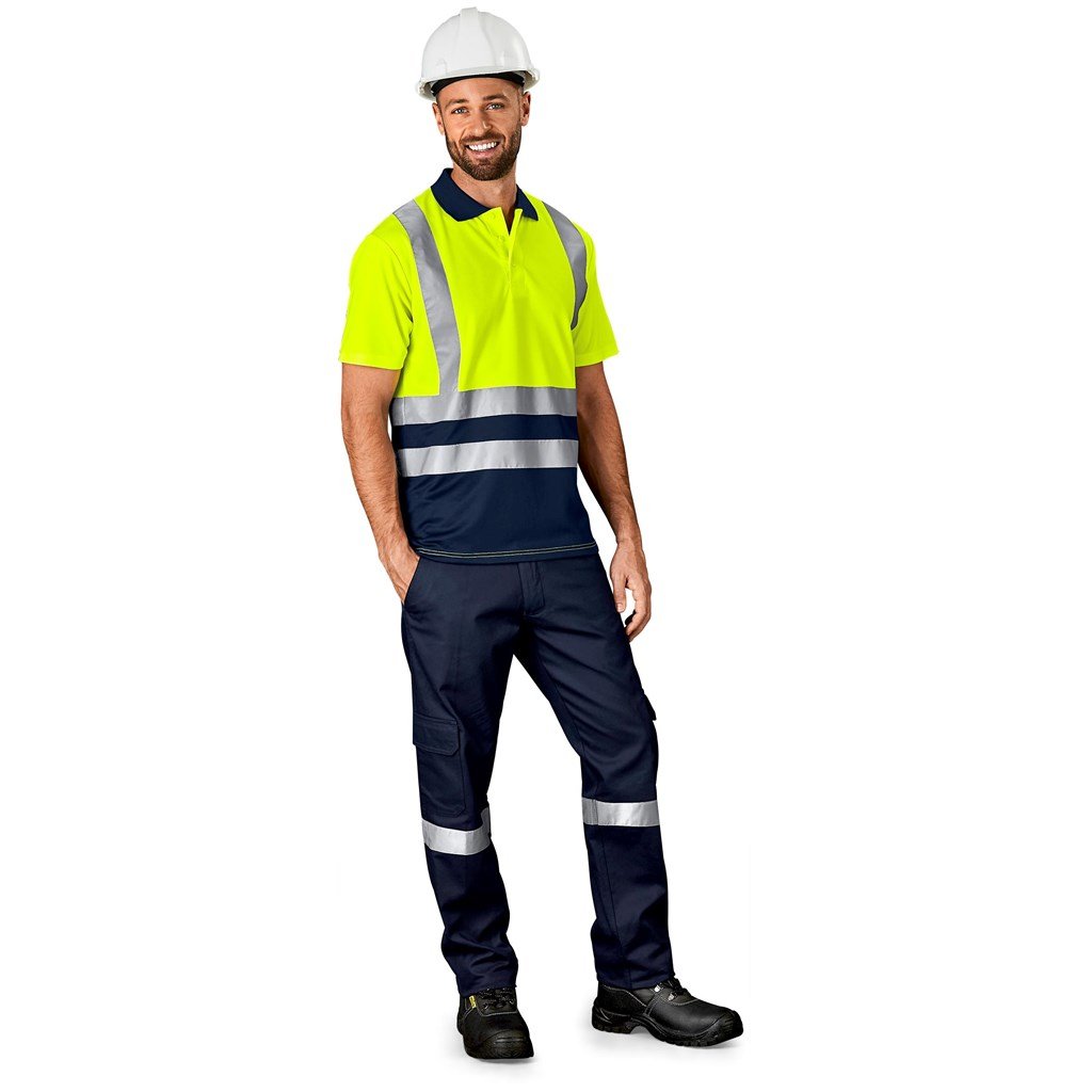 Surveyor Two-Tone Hi-Viz Reflective Golf Shirt - Shirts & Tops