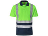 Surveyor Two-Tone Hi-Viz Reflective Golf Shirt-Shirts & Tops